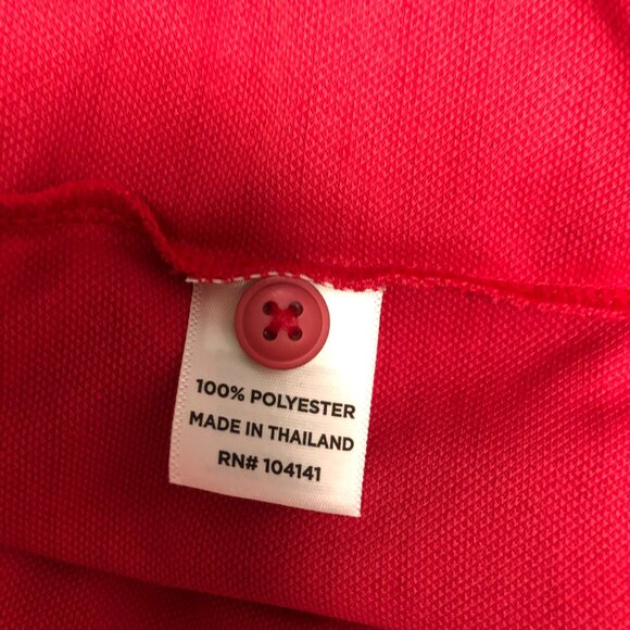 Walter Hagen Polo Mens Sz Large Vivid Raspberry Moisture Wicking Golf Shirt NEW - Picture 6 of 10